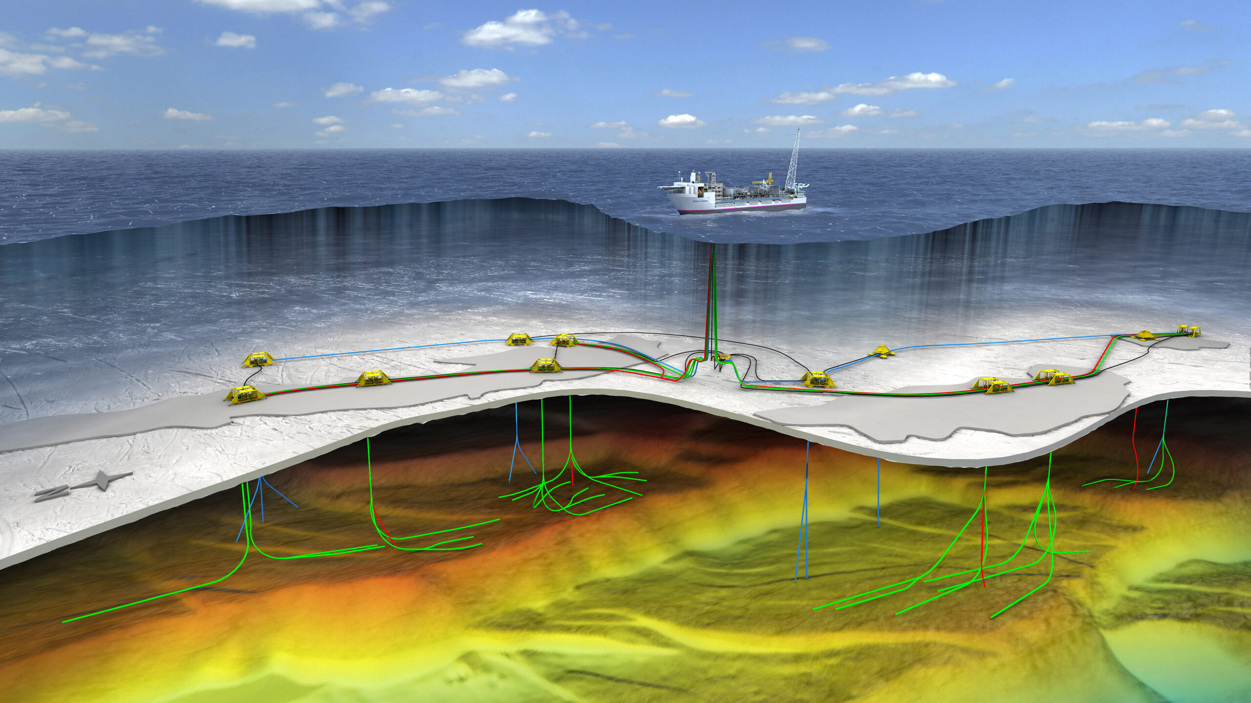 Etter planen skal produksjonen på Castberg-feltet starte opp i 2022. Illustrasjon: Statoil