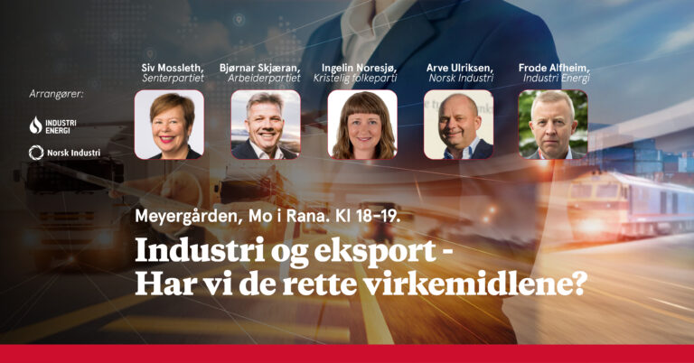 Industri og eksport – Har vi de rette virkemidlene?